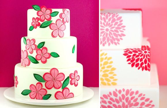 eat cake be merry pink flower cakes