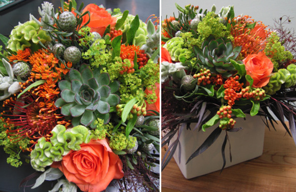 ink and peat\'s floral arrangements for a modern garden