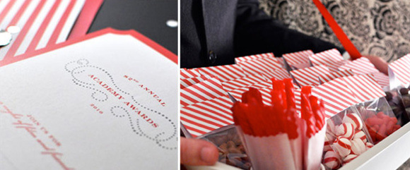 print your own invites and candy bags for an oscar party