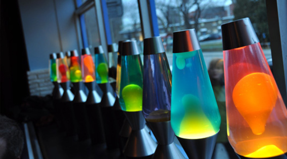 lava lamps at jello bar in Montreal