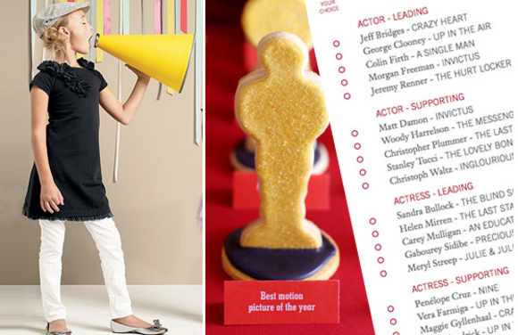 oscar night party kit :: oscar statuette cookies and academy awards printable ballots