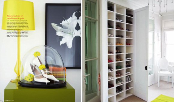 shoe storage solutions on living etc march 2010