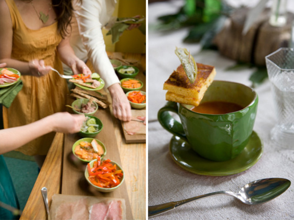 plating ideas from a spring luncheon