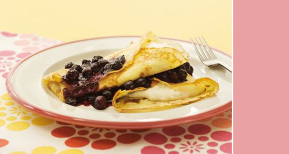 Blueberry Blintzes recipe on Canadian House and Home