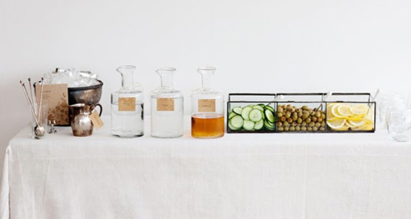 make your own martini bar station designed sunday suppers