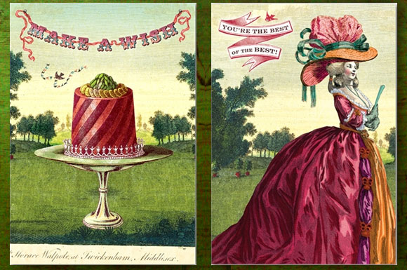 cartolina baroque fashion cards