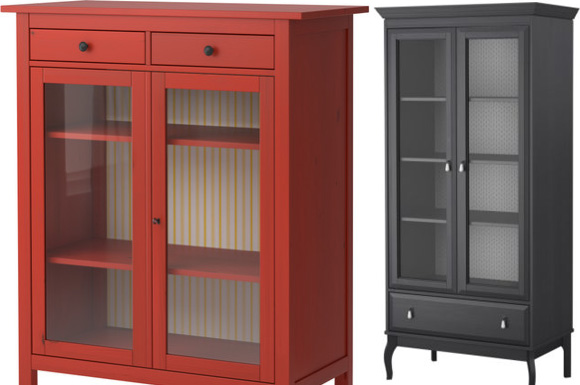 red hemnes linen cabinet at ikea :: 2010 collection