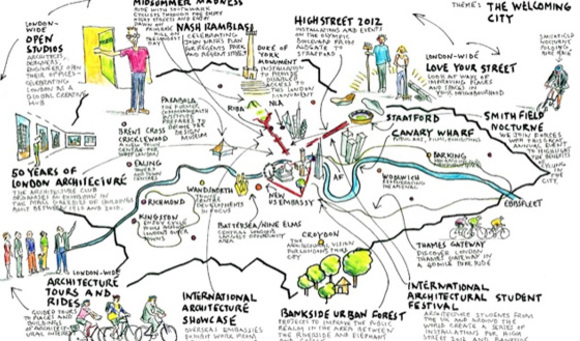 event maps of the london festival of architecture 2010