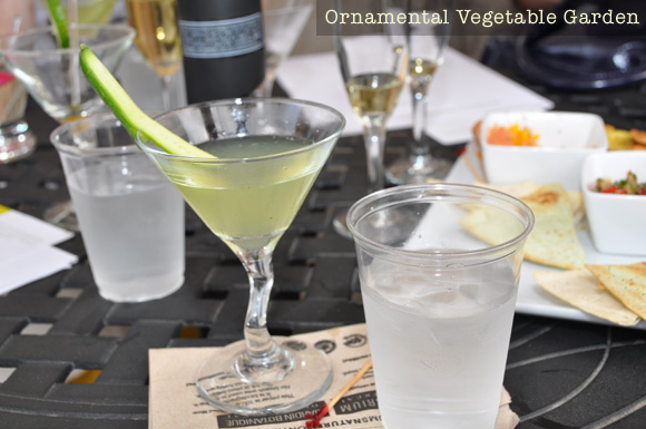 ornamental vegetable garden cocktail - recipe by the montreal botanical garden restaurant
