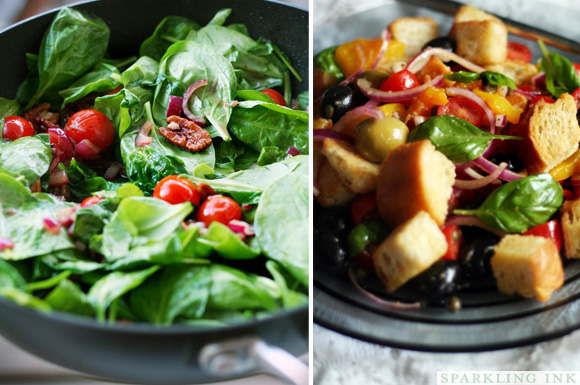 salad recipes by sparkling ink