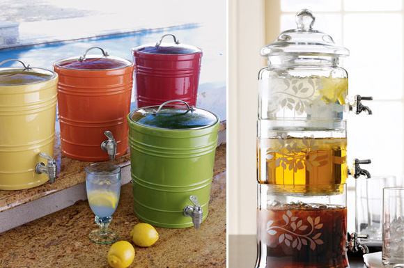 Beverage Dispensers for Summer Entertaining - At Home with Kim Vallee