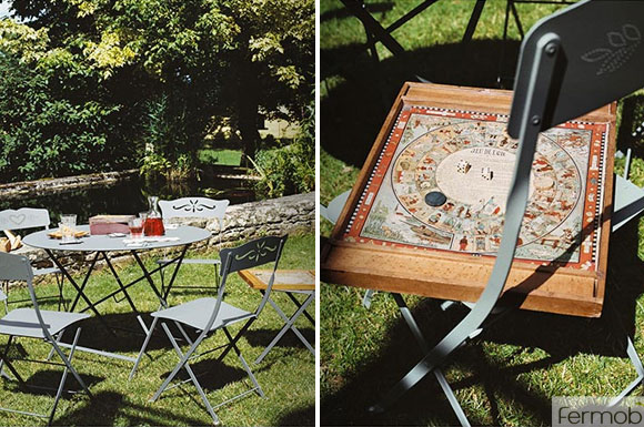 fermob perforated garden chairs :: plating board games