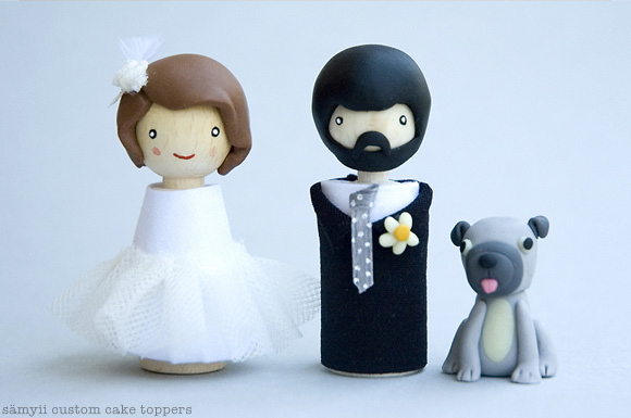 samyii custom made cake toppers for brides and grooms