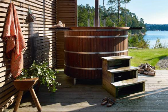 wood-fired swedish hot tub as seen on sköna hem