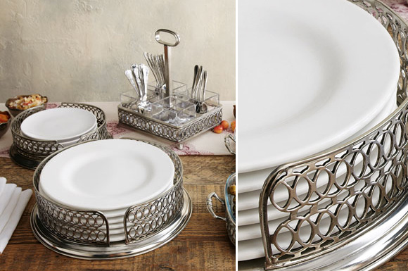 britain buffet servers in pewter