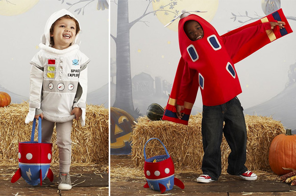 astronaut and airplane Halloween costumes for kids