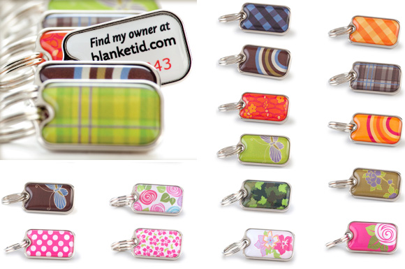 blanket ID dog and cat tag collection