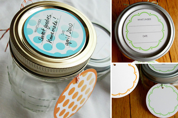 dot canning labels and scallop tags by riverdog prints