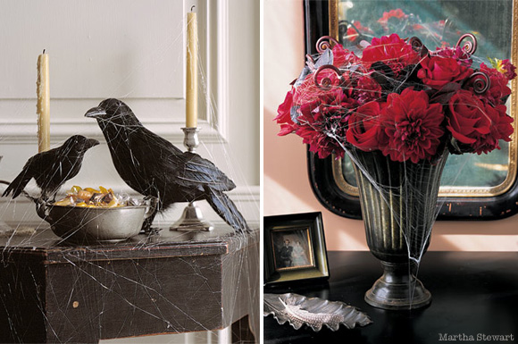 cobweb crows and forbidden flowers for Halloween