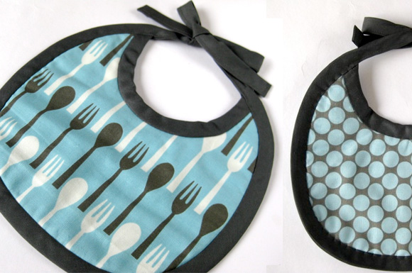 reversible small bib fork and spoon