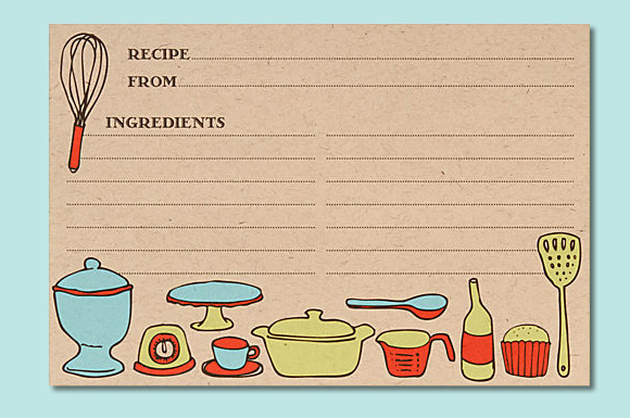 kitchen gadgets recipe cards at paper source