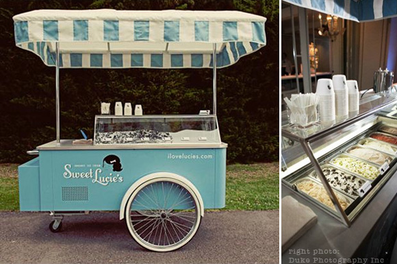 sweet lucie's vintage ice cream cart