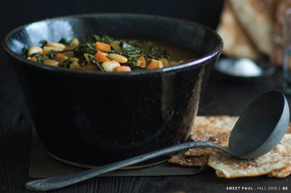 kale and bean soup on sweet paul mag