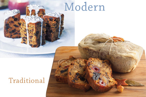 modern twist on the traditional holiday fruit cake