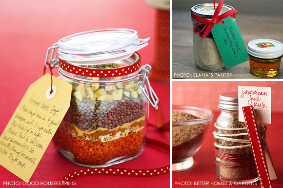 Food in jar gifts :: curried lentil soup :: Jamaican jerk rub :: gluten-free cookie mix