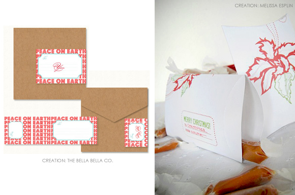 Holiday printable packaging and gift wrapping