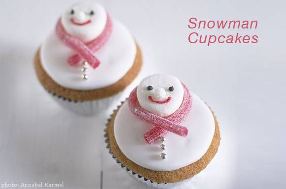 snowman cupcakes by annabel karmel