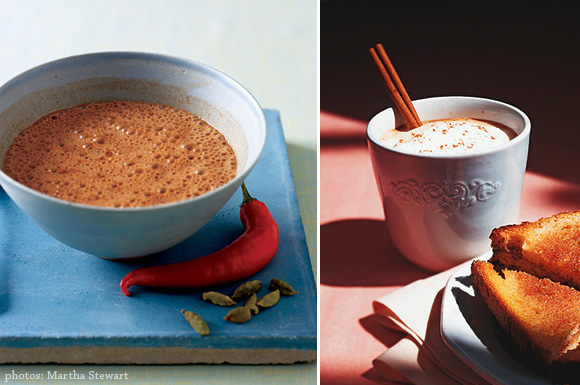 spiced hot chocolate by martha stewart