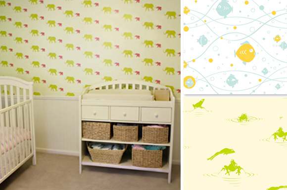 Tempaper self-adhesive wall paper for kids :: tots collection