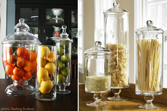 apothecary glass jars