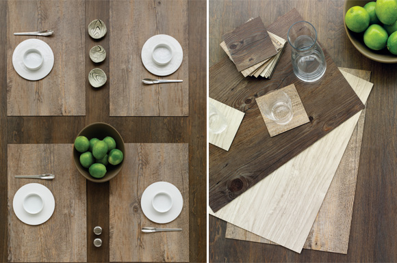 faux-bois pattern in driftwood :: chilewich placemats