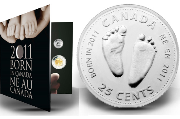 2011 baby gift coin set by royal canadian mint