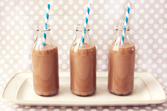 8 oz. round bottles for milk, chocolate milk lemonade or other beverages