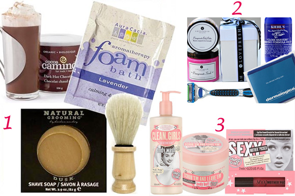 grooming and body care products for valentine's gift ideas