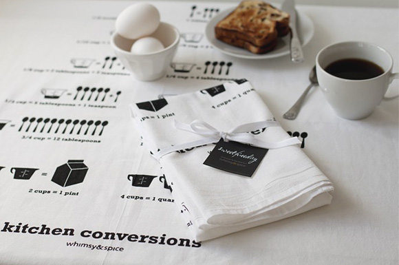kitchen conversions tea towel