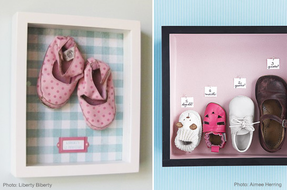 diy baby shoes frame growth chart