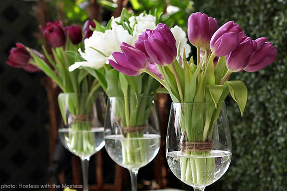 tulip centerpieces