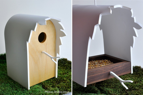 modern birdfeeders wood etsy outdoor decor