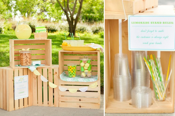 lemonade stand diy one charming party