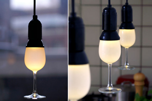 Glassbulb Light by OOOMS kitchen view