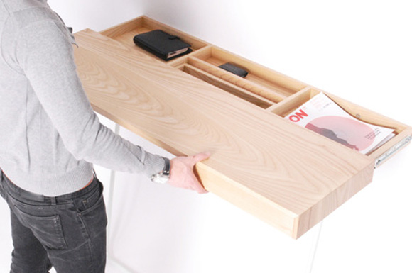 shifty desk with its secret drawer