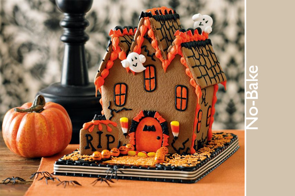 no-bake halloween haunted house
