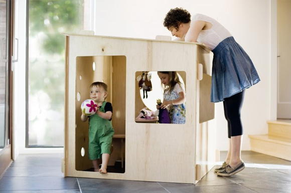 modern playhouse puzzle kids wood