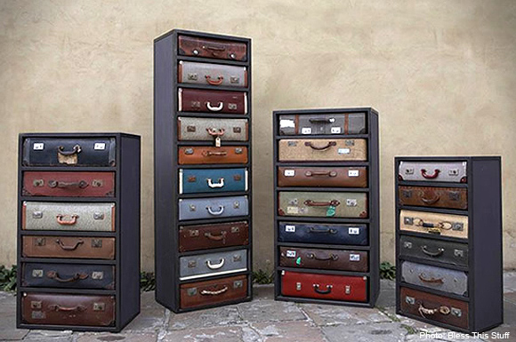 vintage suitcase chest of drawers james plumb