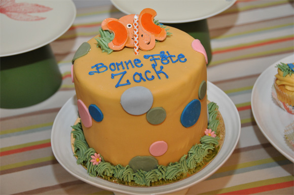 zack 1st birthday cake :: jungle theme