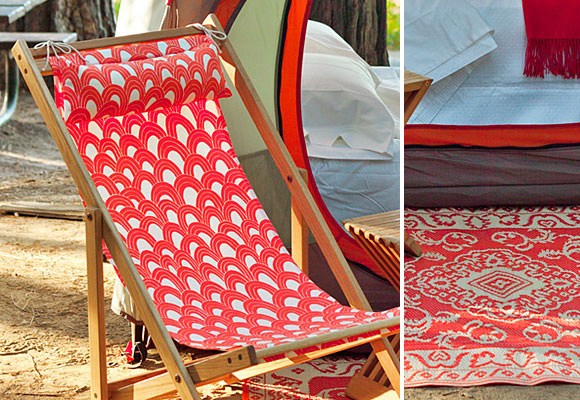 cozy camping outdoor space